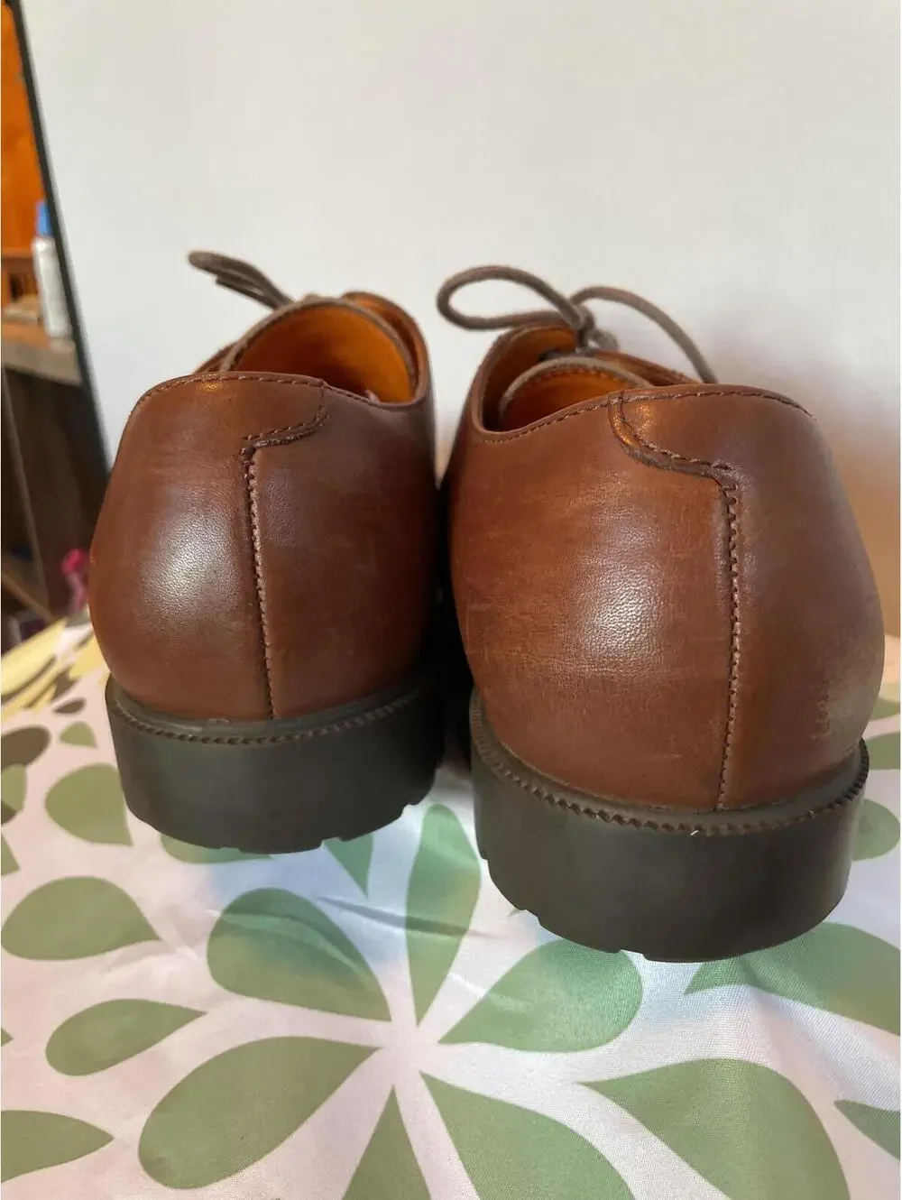 Timberland Men's Tan Waterproof Leather Derby Shoe US 9.5W Grandpa Style